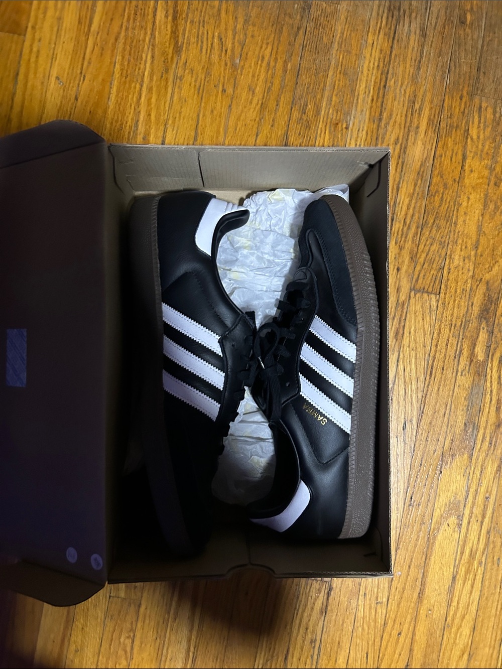 Black and White Classic OG sambas size 13